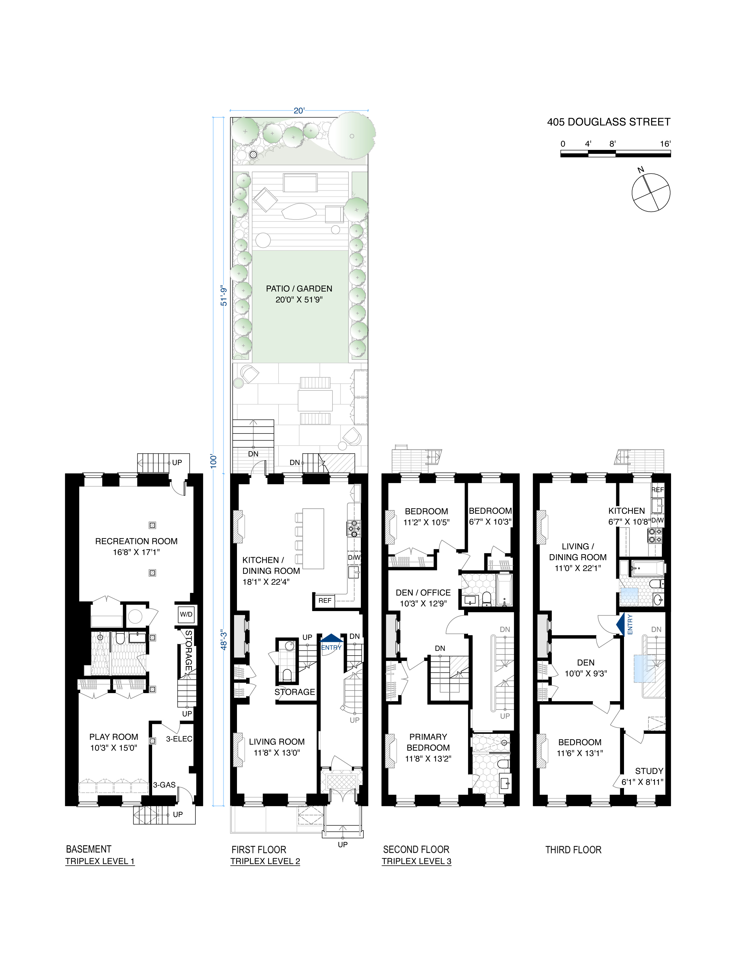 Floorplan for 405 Douglass Street