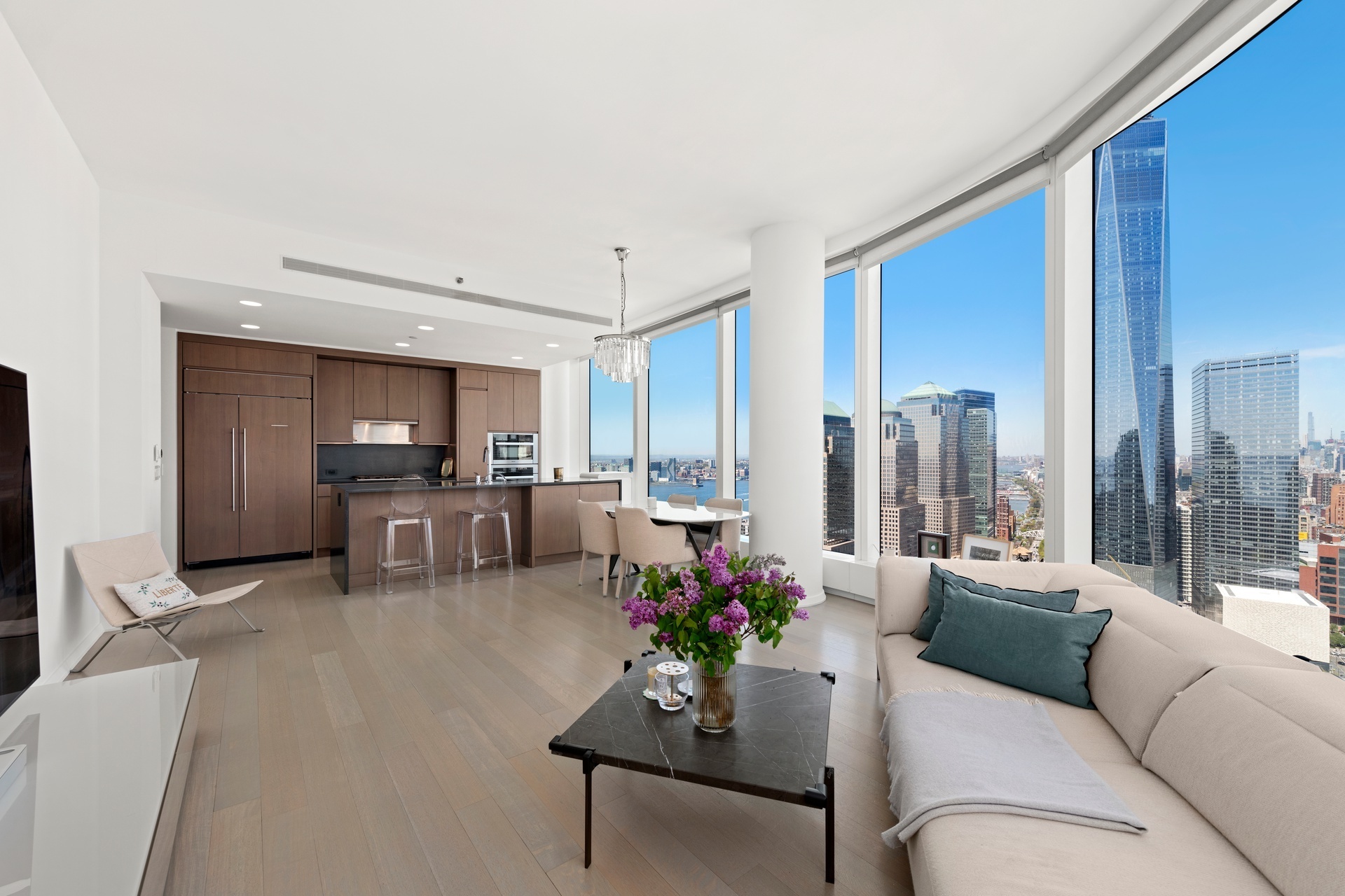 50 West Street 43A, Financial District, Downtown, NYC - 3 Bedrooms  
3 Bathrooms  
4 Rooms - 