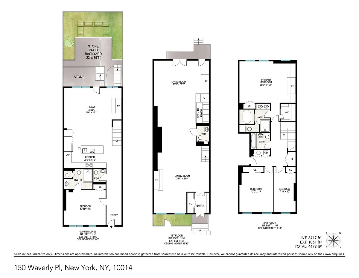 Floorplan for 150 Waverly Place, A