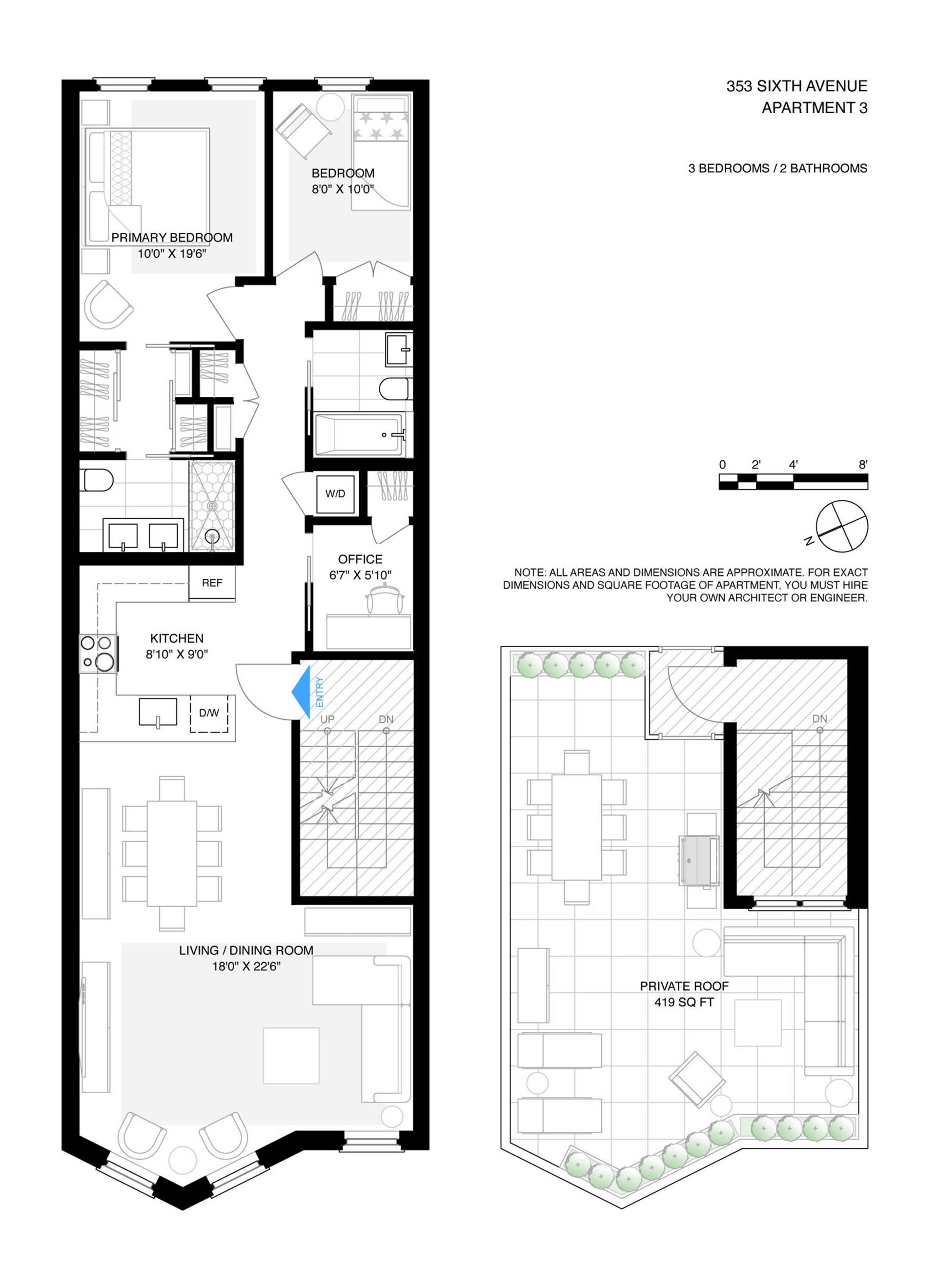 Floorplan for 353 6th Avenue, 3