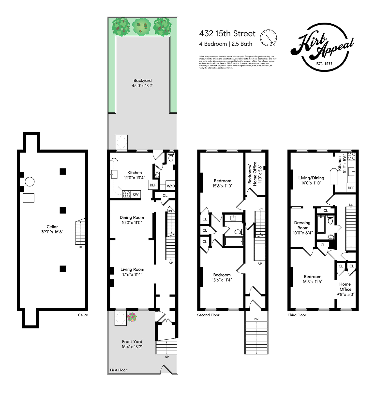 Floorplan for 432 15th Street