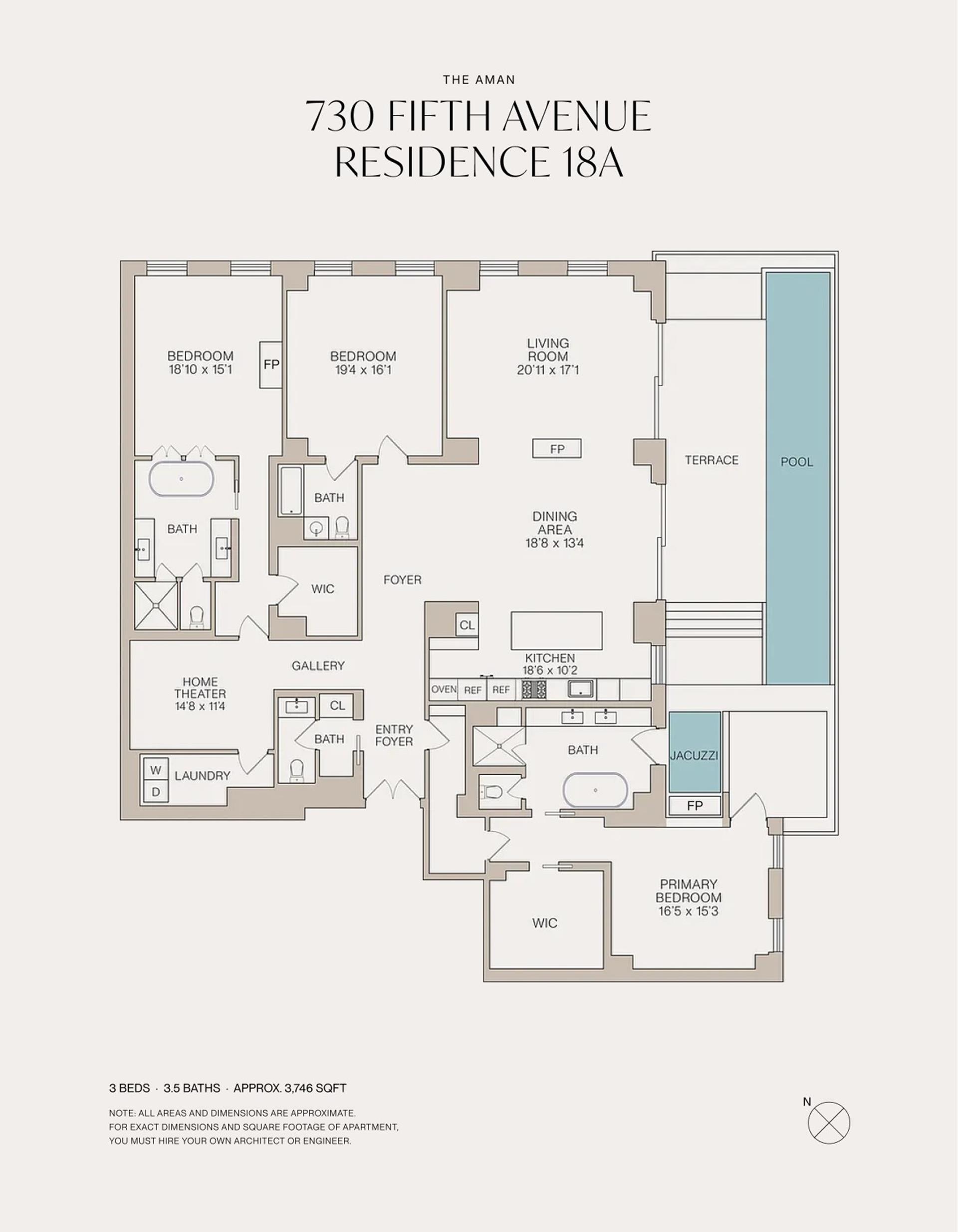 Floorplan for 730 5th Avenue, 18A