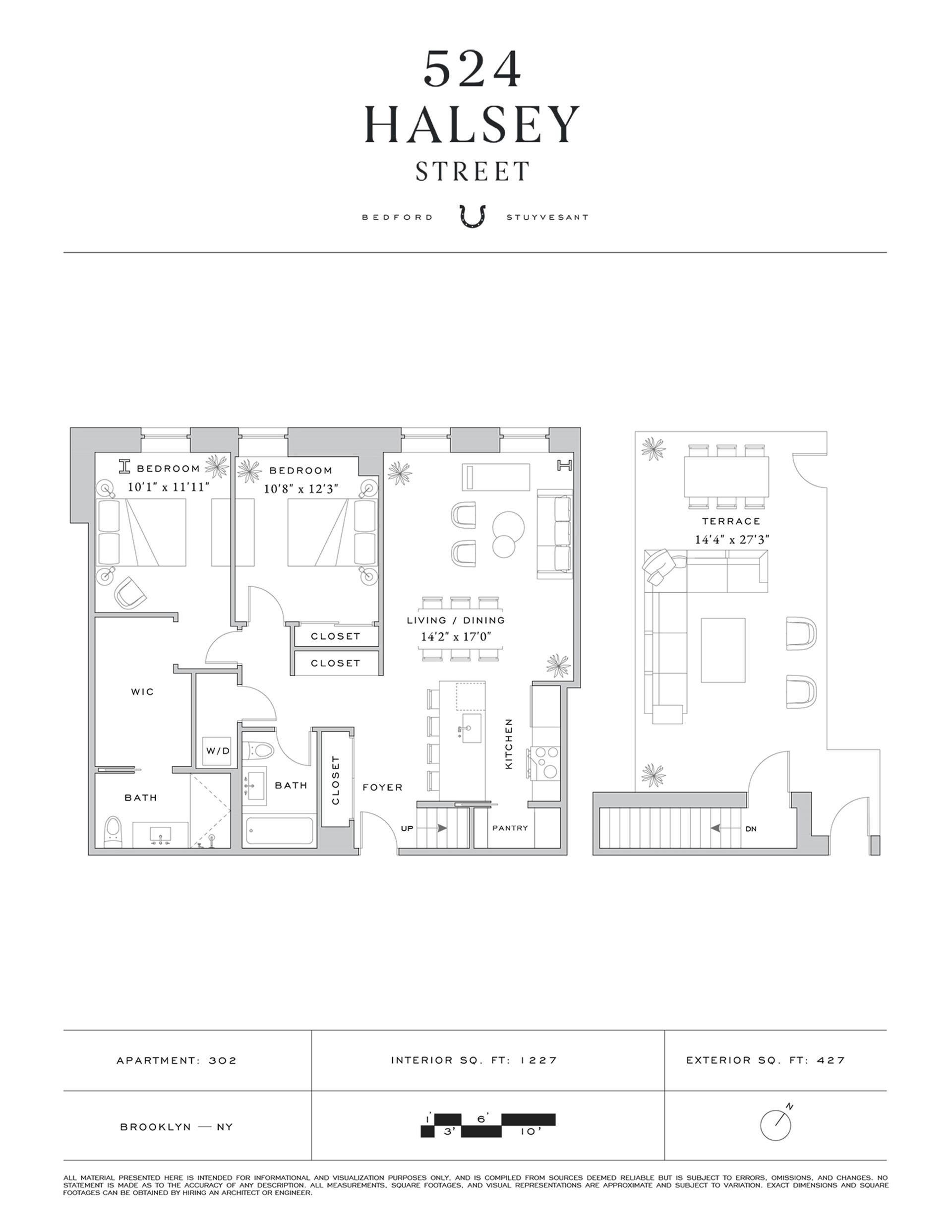 Floorplan for 524 Halsey Street, 302