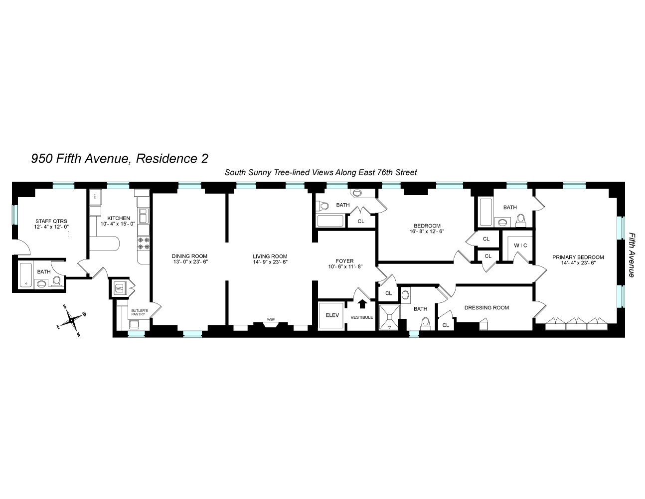 Floorplan for 950 5th Avenue, 2