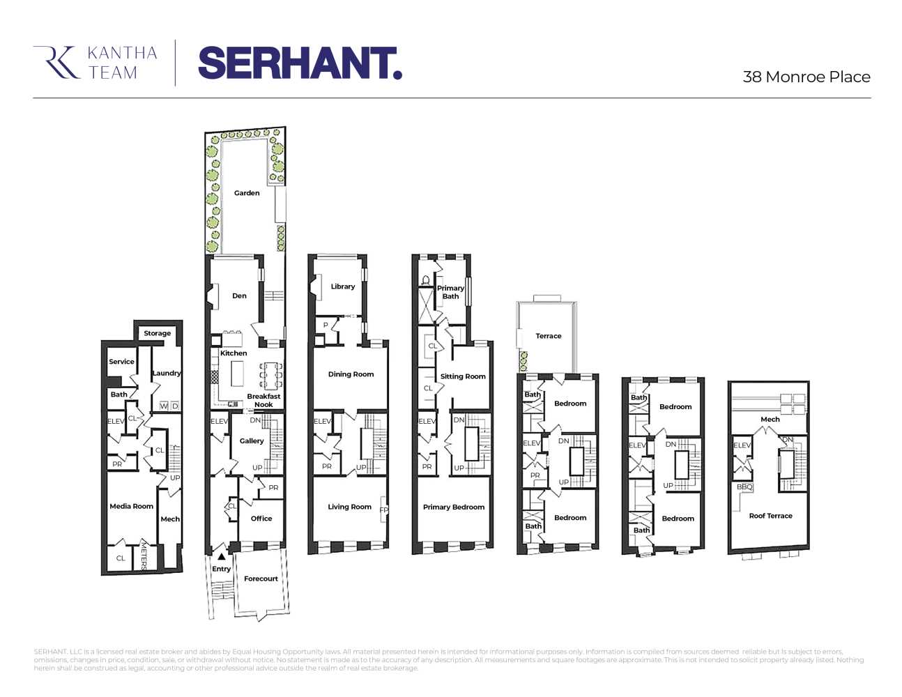 Floorplan for 38 Monroe Place