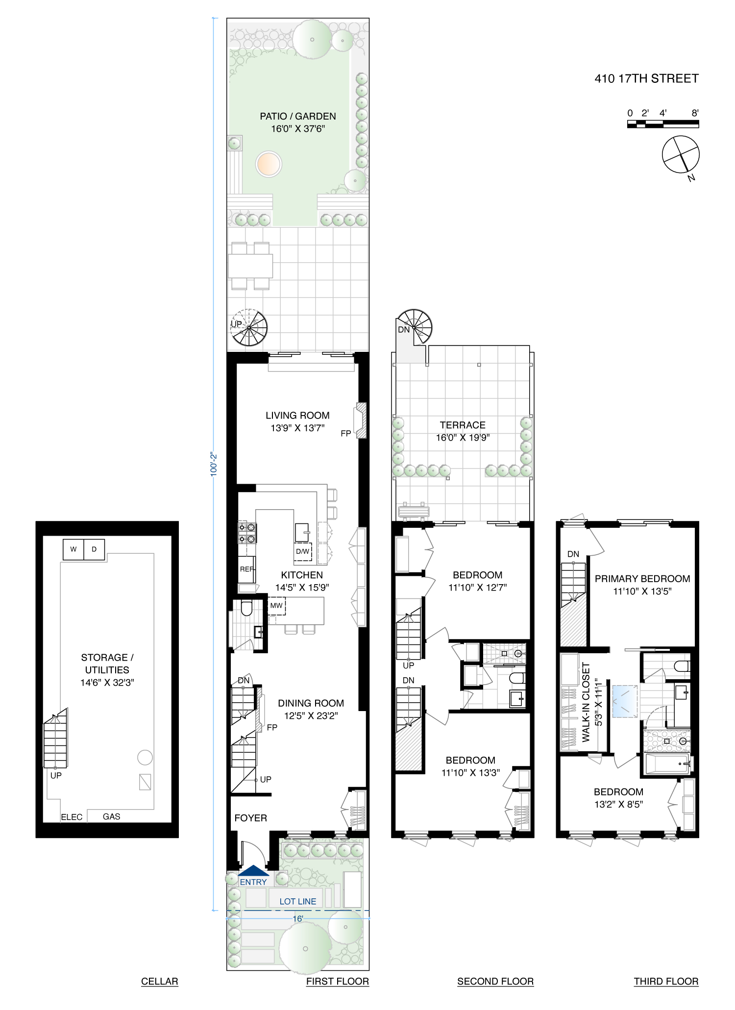 Floorplan for 410 17th Street