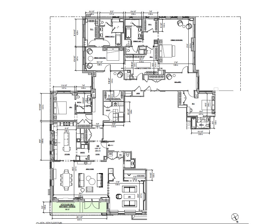 Floorplan for 20 East 76th Street, 15A