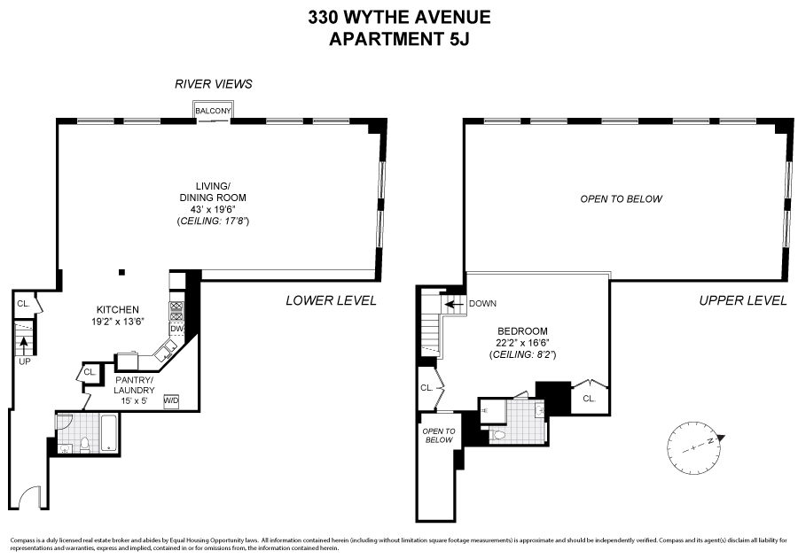 Floorplan for 330 Wythe Avenue, 5J