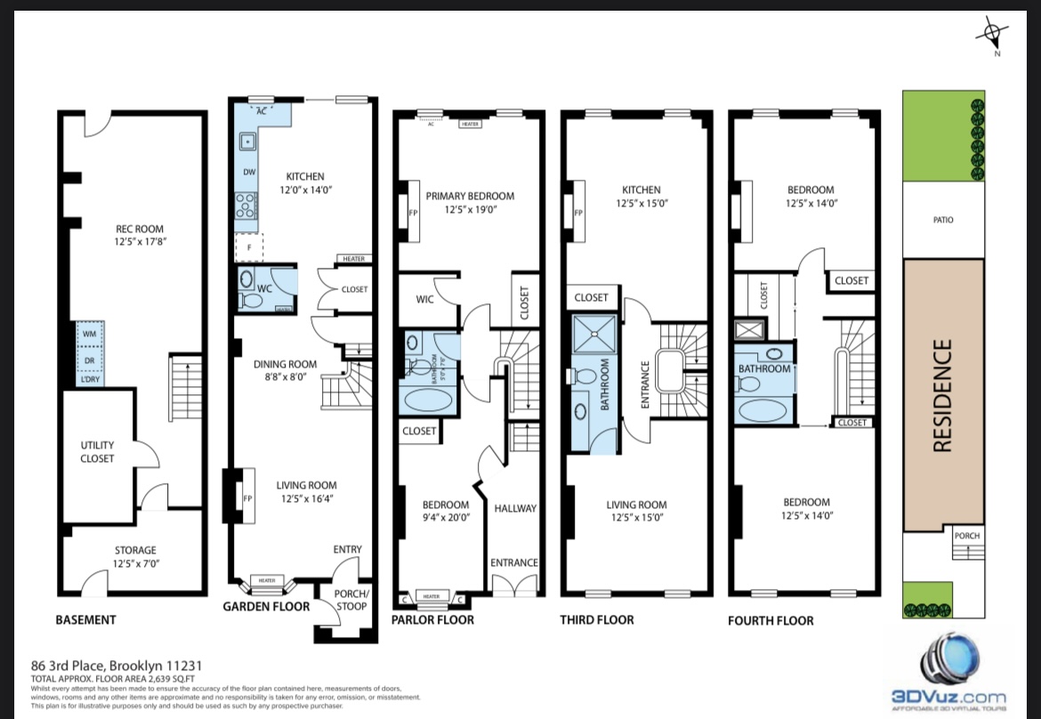 Floorplan for 86 3rd Place