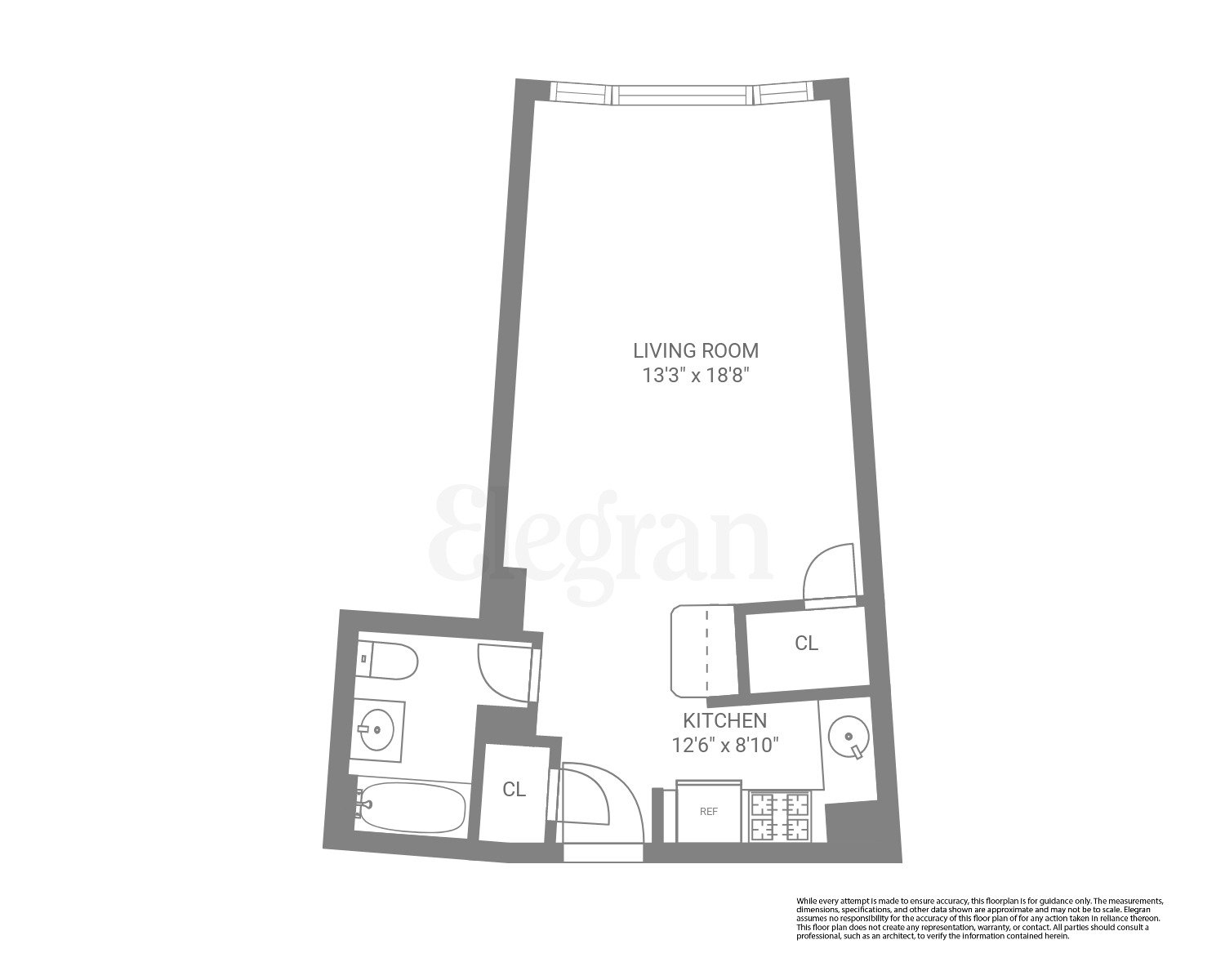 Floorplan for 225 East 36th Street, 18-E