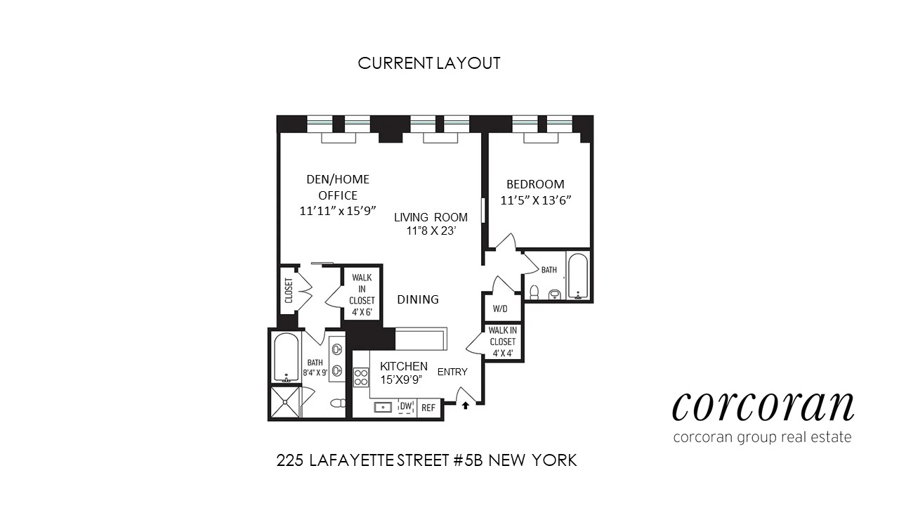 Floorplan for 225 Lafayette Street, 5B