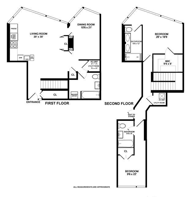 Floorplan for 425 West 53rd Street, 419