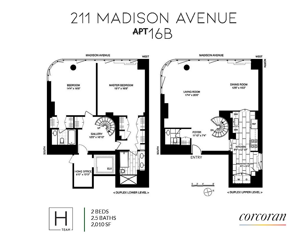 Floorplan for 211 Madison Avenue, 16B