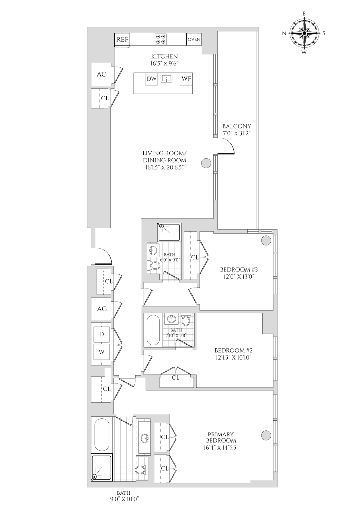 Floorplan for 151 East 85th Street, 18G