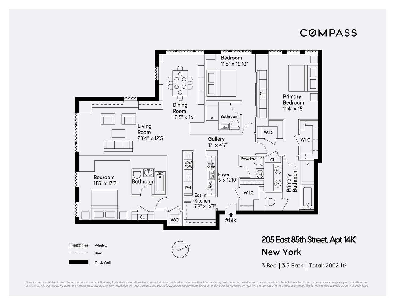 Floorplan for 205 East 85th Street, 14K