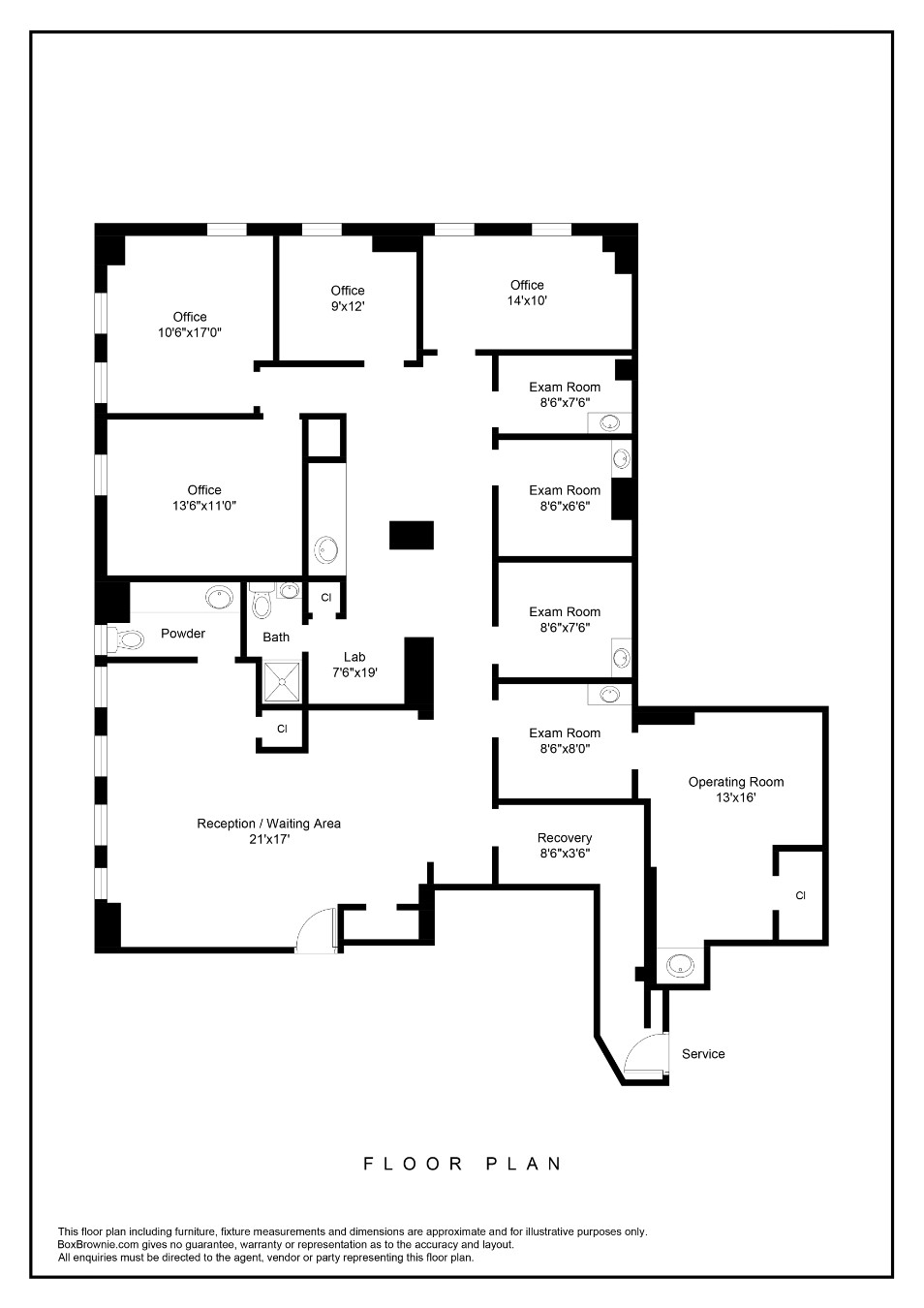 Floorplan for 211 Central Park, 1D