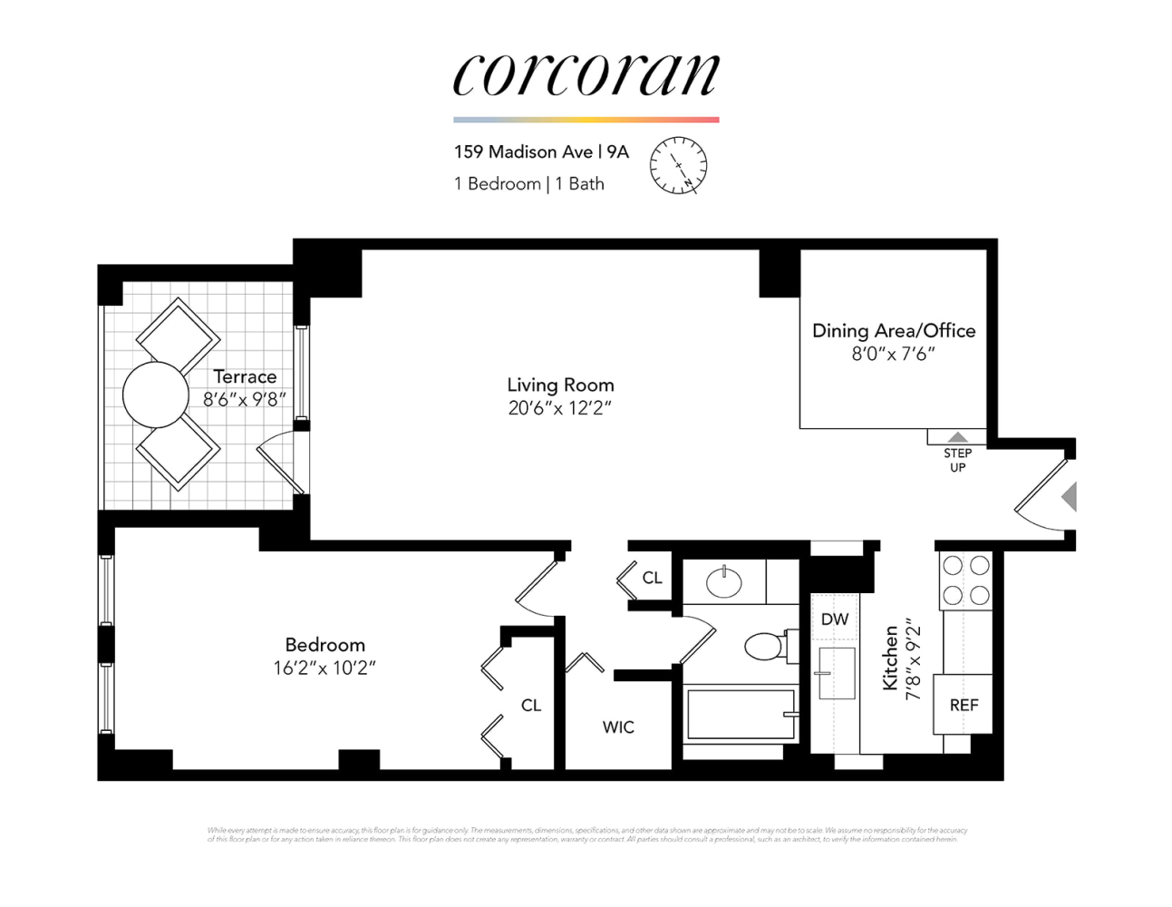 Floorplan for 159 Madison Avenue, 9A