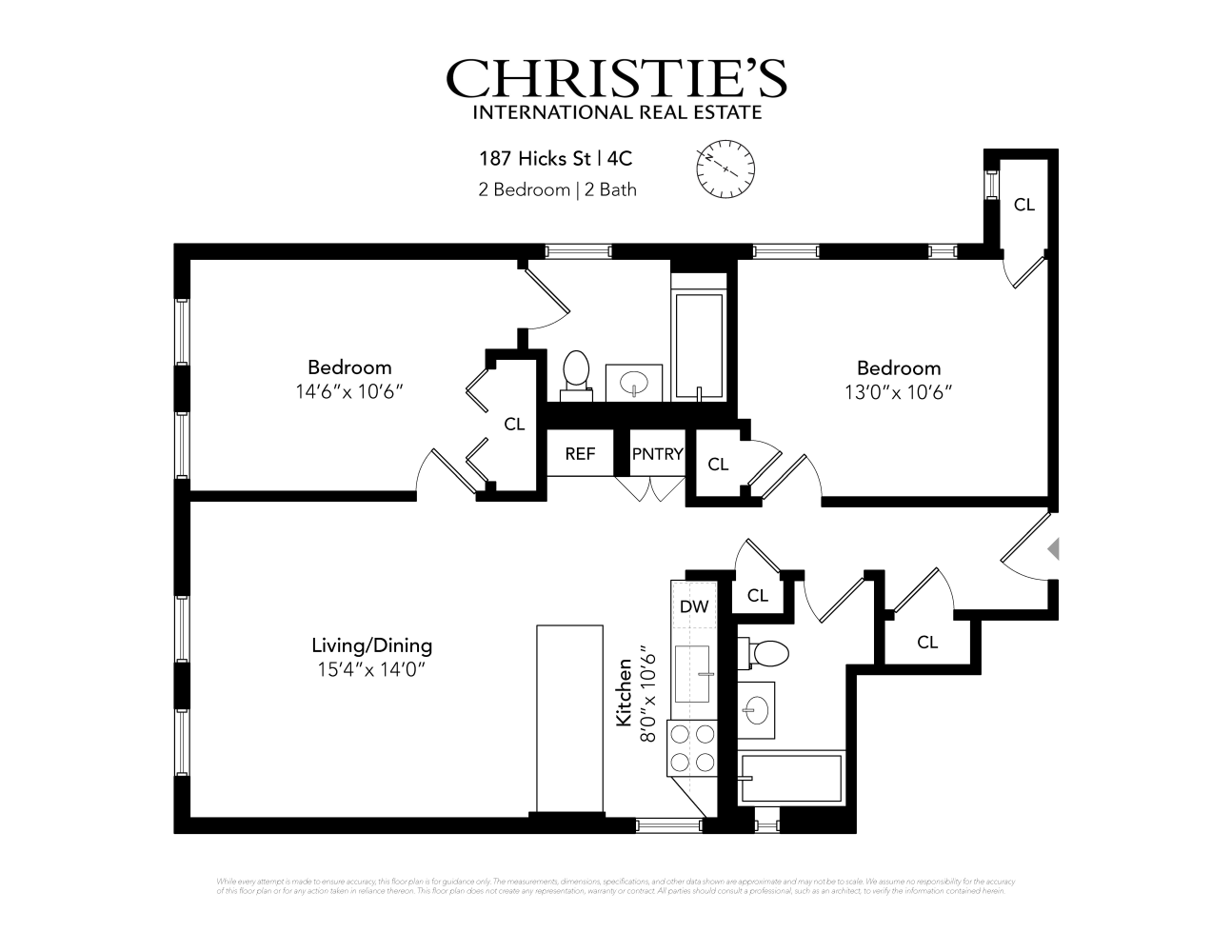 Floorplan for 187 Hicks Street, 4C