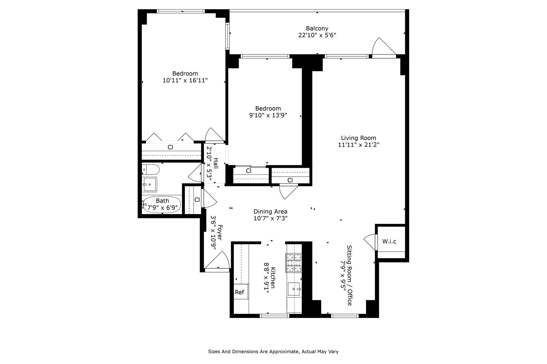 Floorplan for 2575 Palisade Avenue, 2G