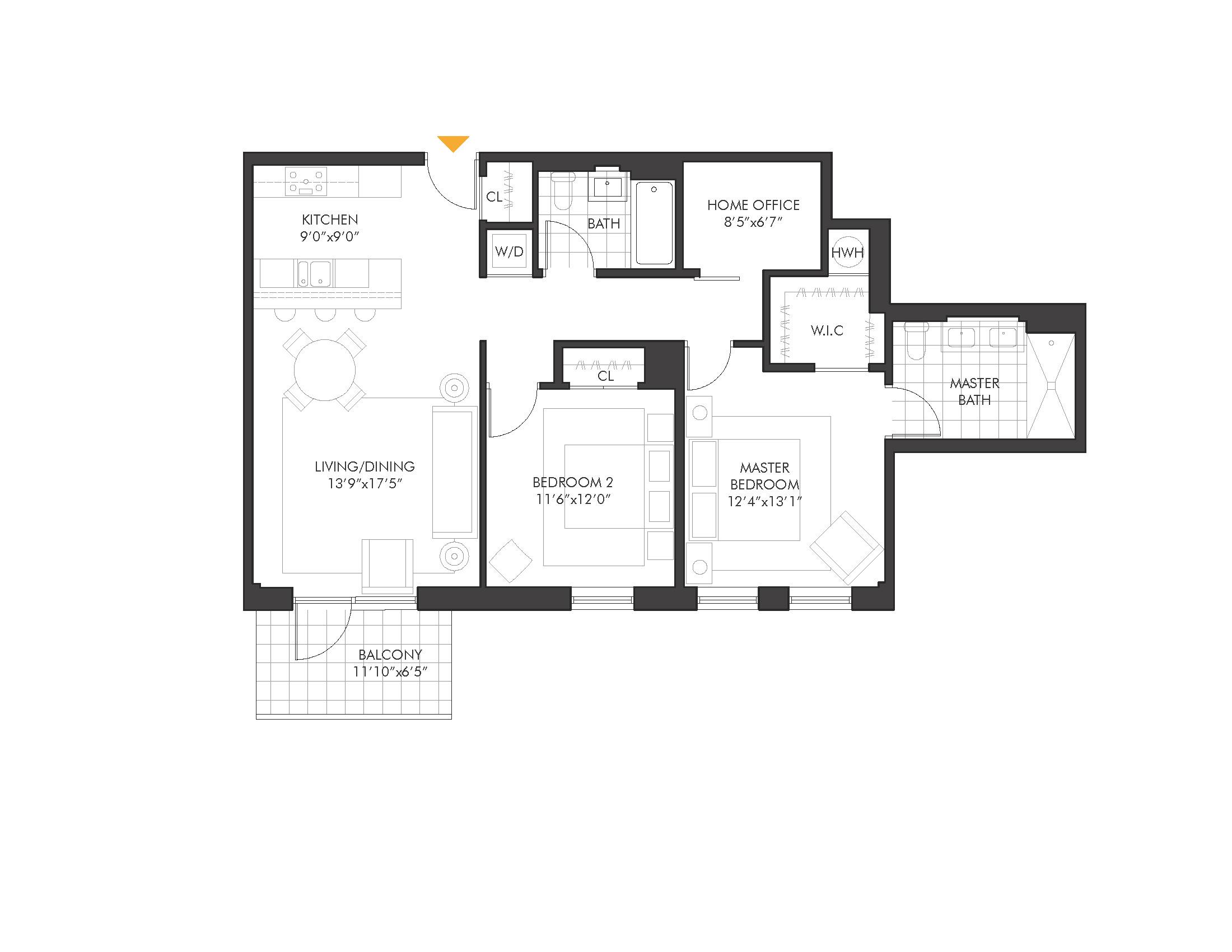 Floorplan for 22-18 Jackson Avenue, 515