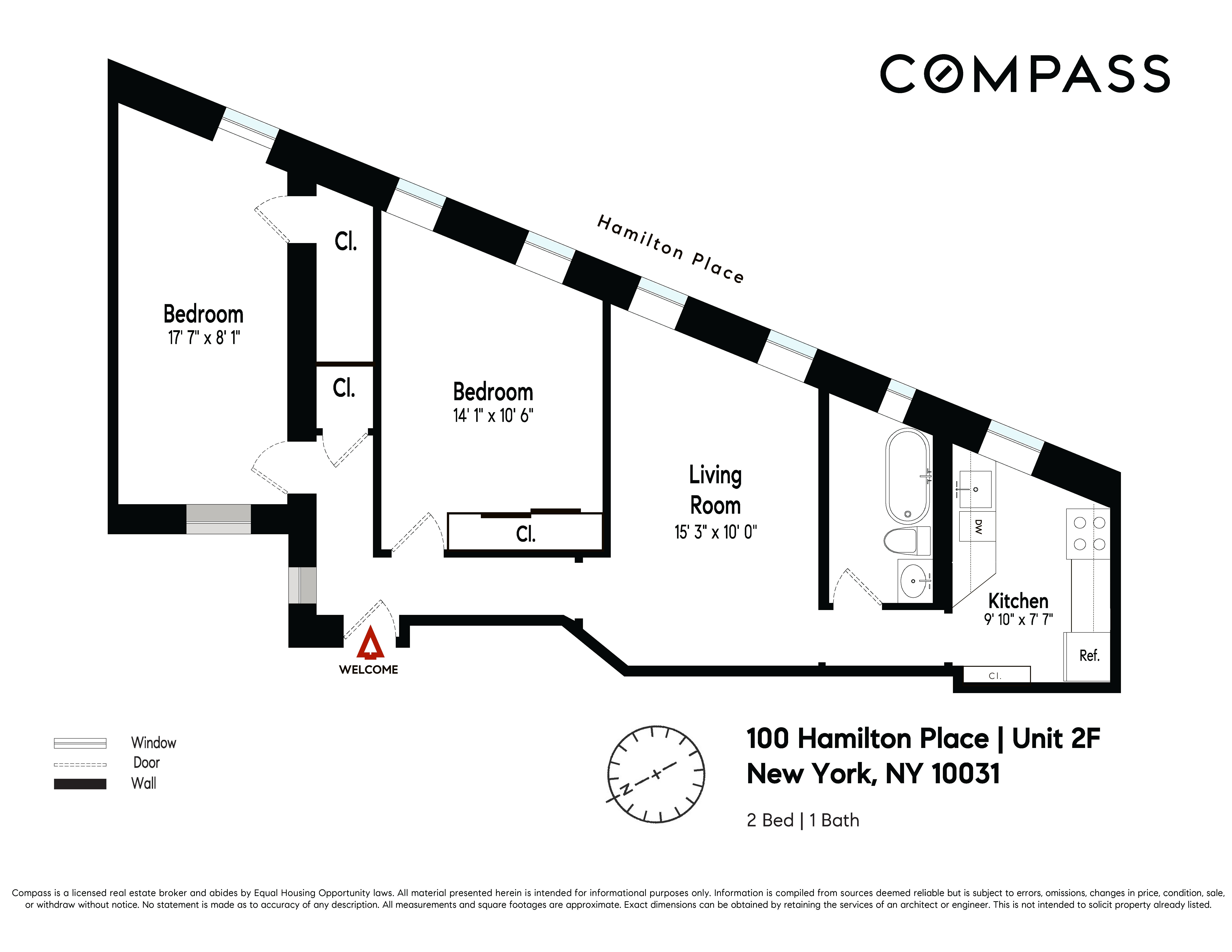 Floorplan for 100 Hamilton Place, 2F