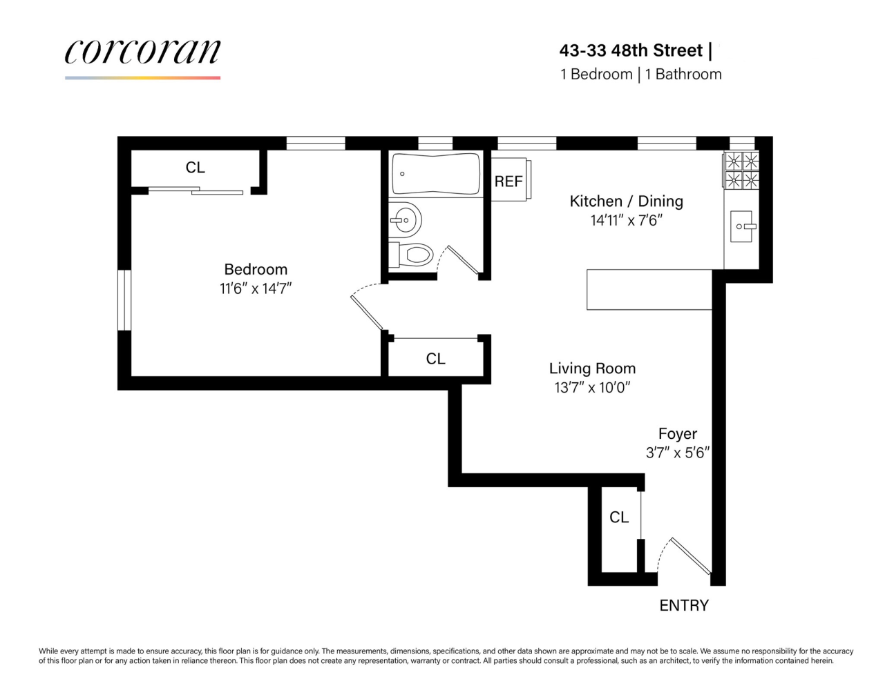 Floorplan for 43-33 48th Street, 4A