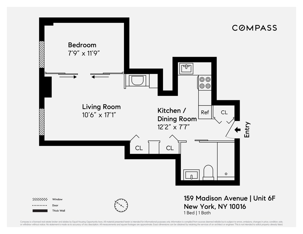 Floorplan for 159 Madison Avenue, 6F