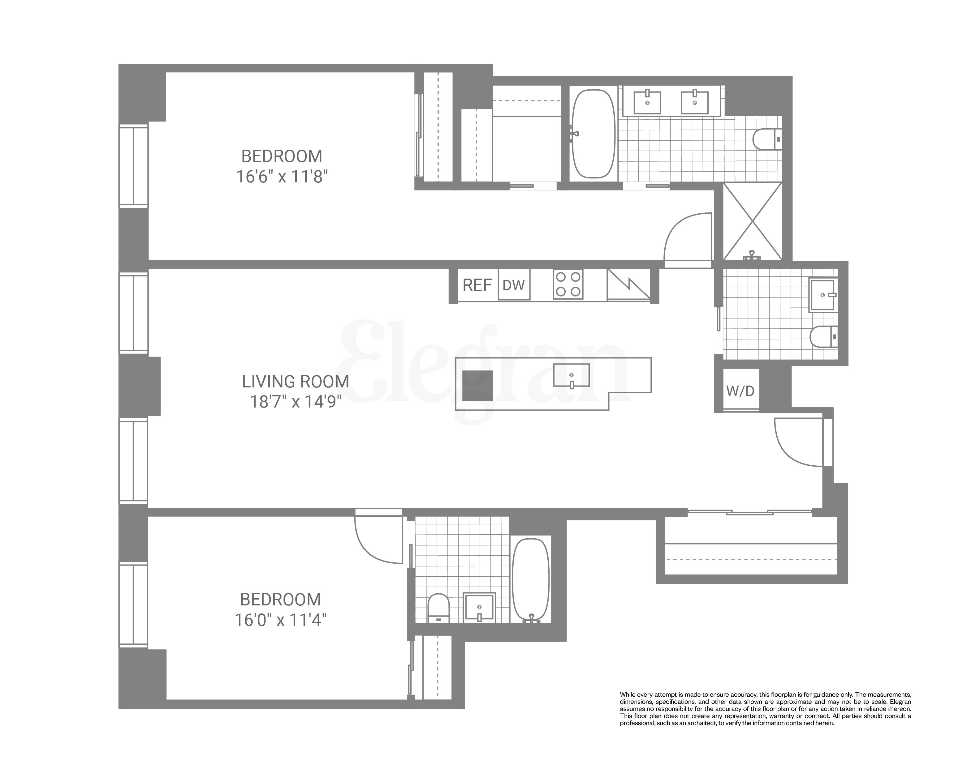 Floorplan for 88 Lexington Avenue, 1006