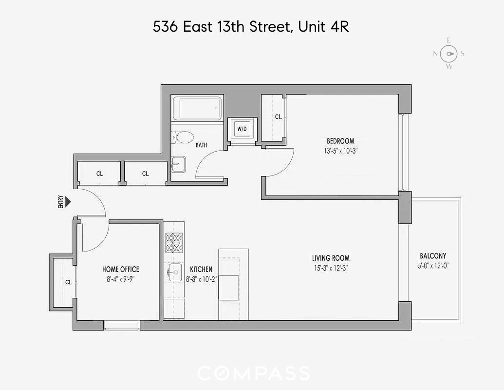 Floorplan for 536 East 13th Street, 4R