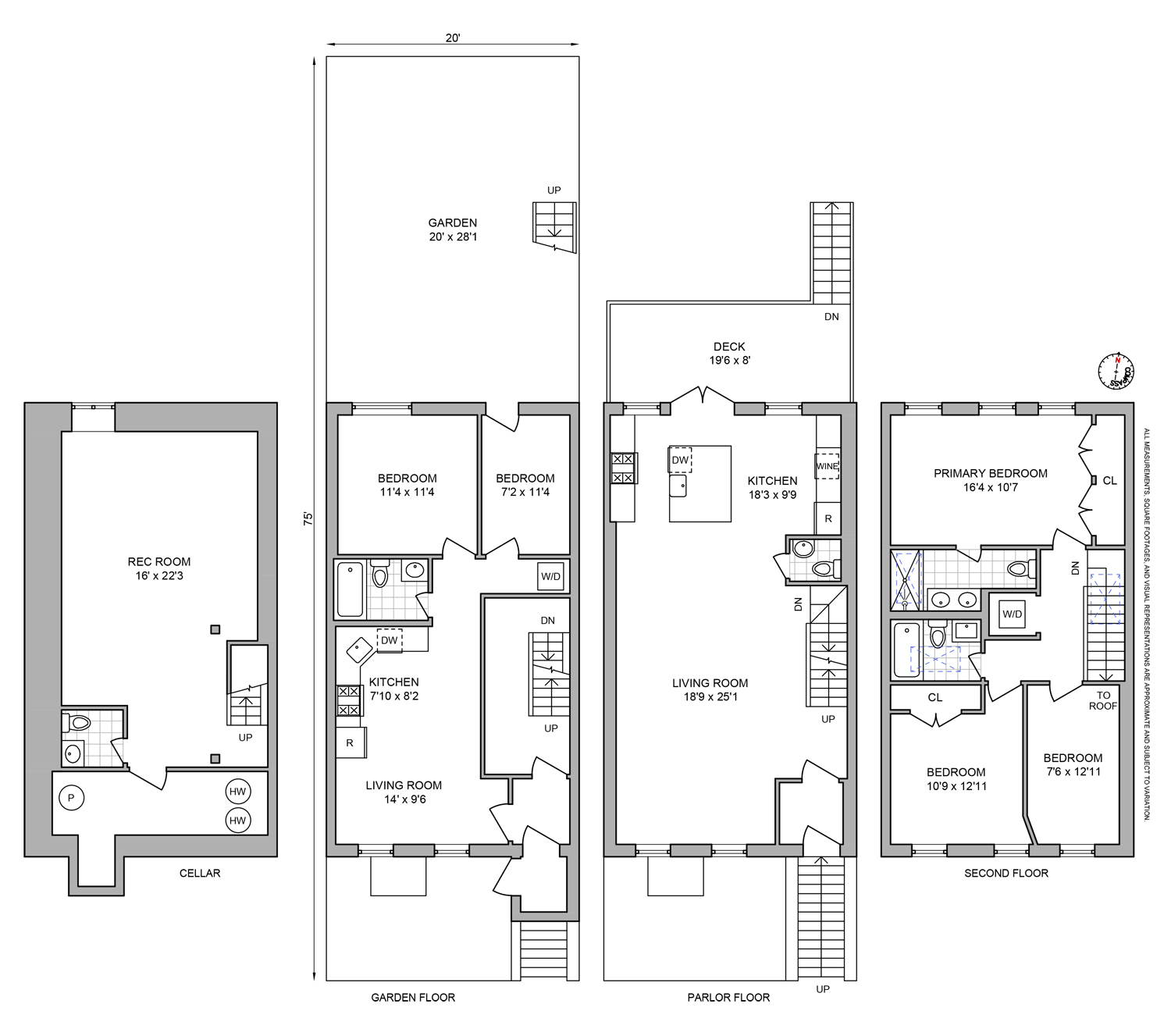 Floorplan for 749 Monroe Street