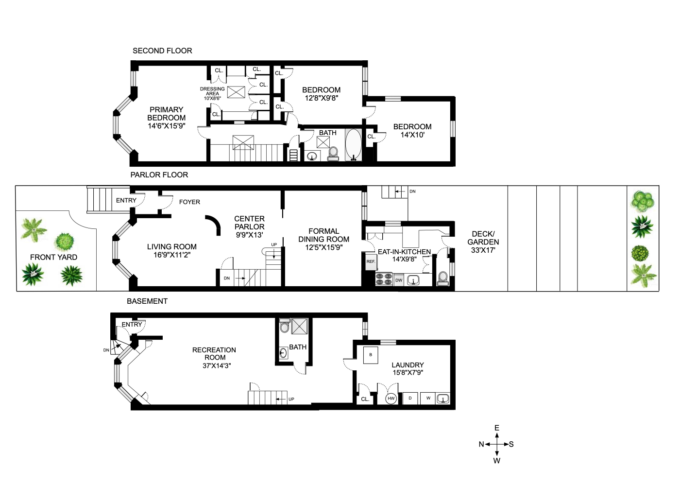 Floorplan for 154 67th Street