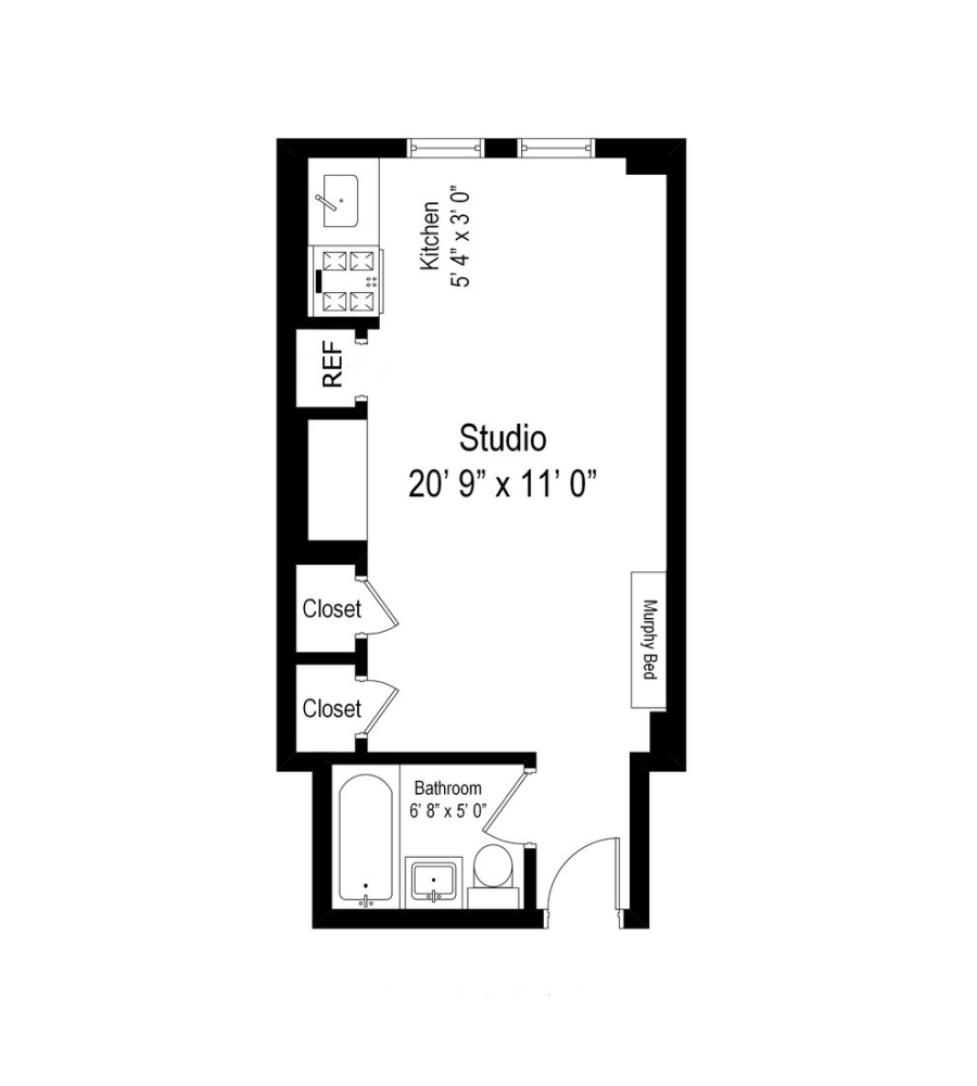 Floorplan for 45 Tudor City Place, 320