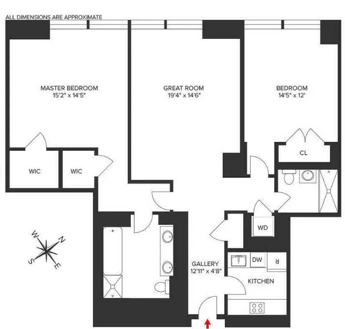 Floorplan for 25 Columbus Circle, 55F