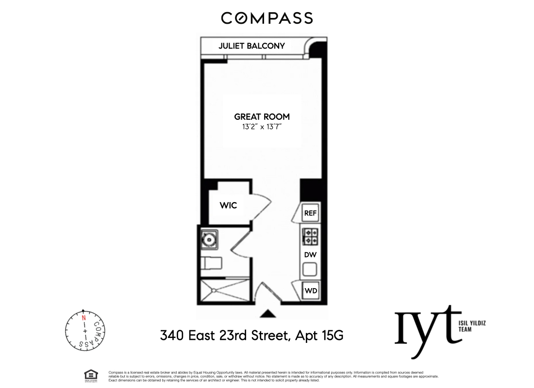 Floorplan for 340 East 23rd Street, 15G