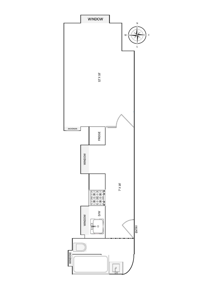 Floorplan for 202 West 88th Street, 1