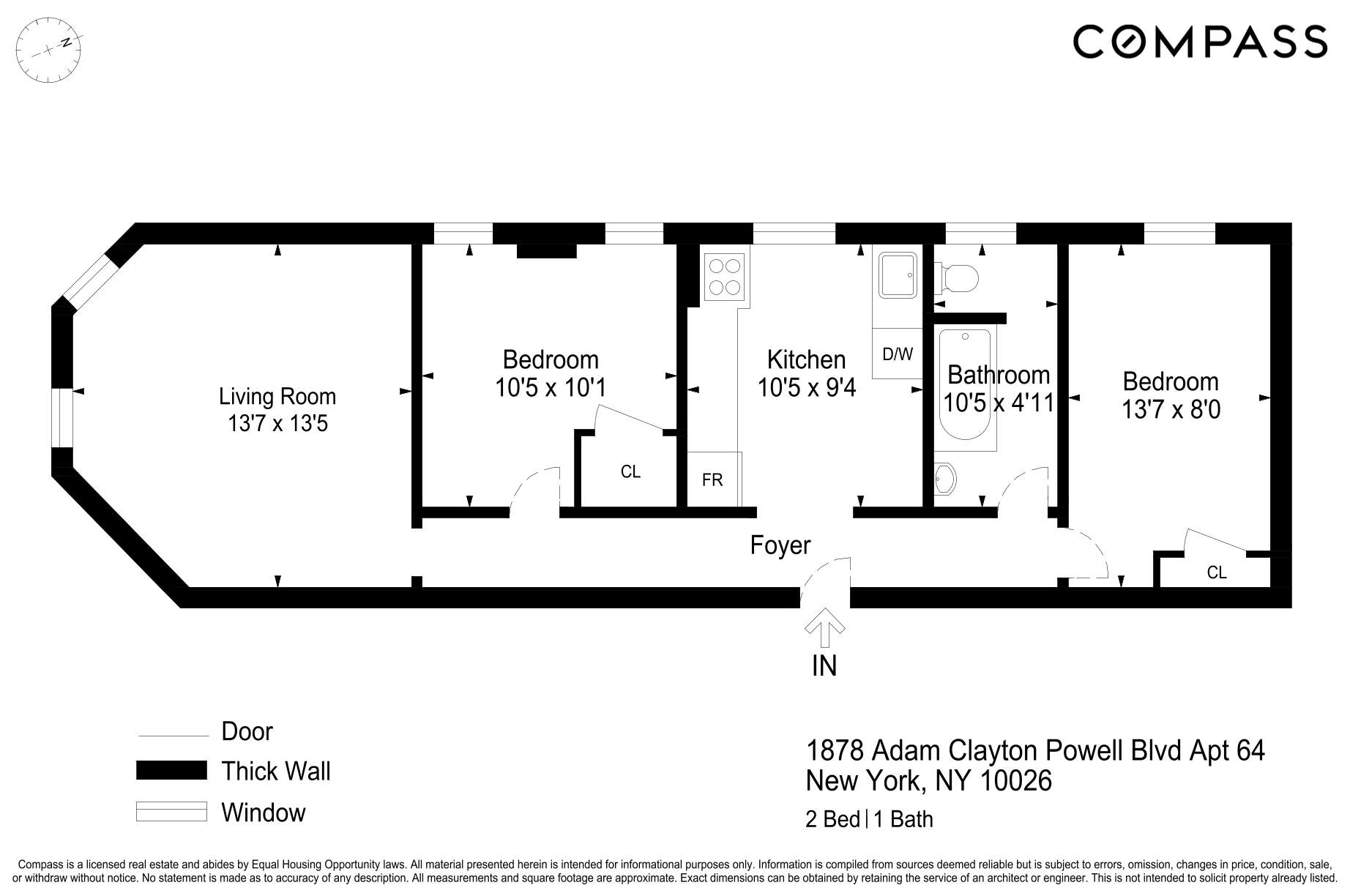 Floorplan for 1878 Adam Clayton Powell Jr Boulevard, 64