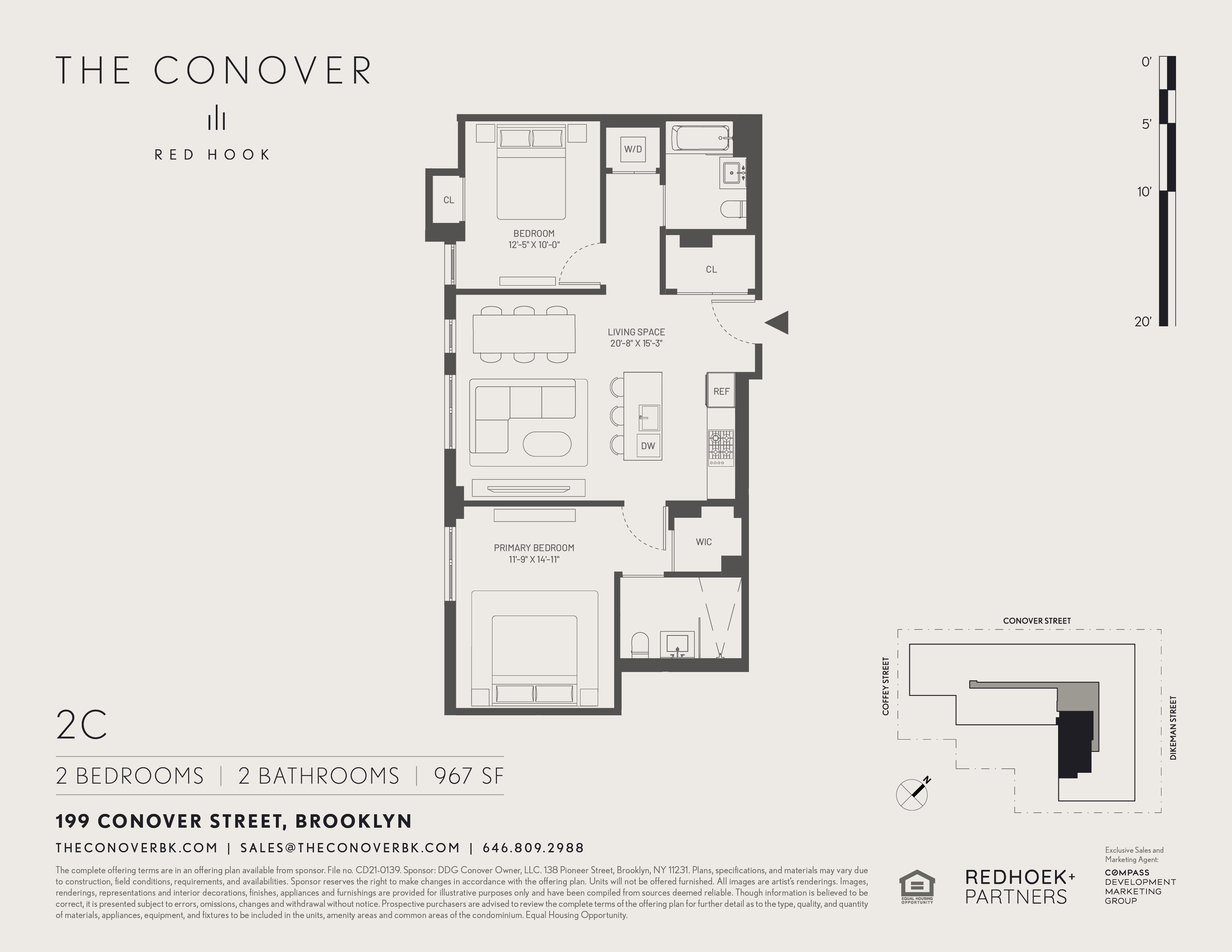 Floorplan for 199 Conover Street, 2C