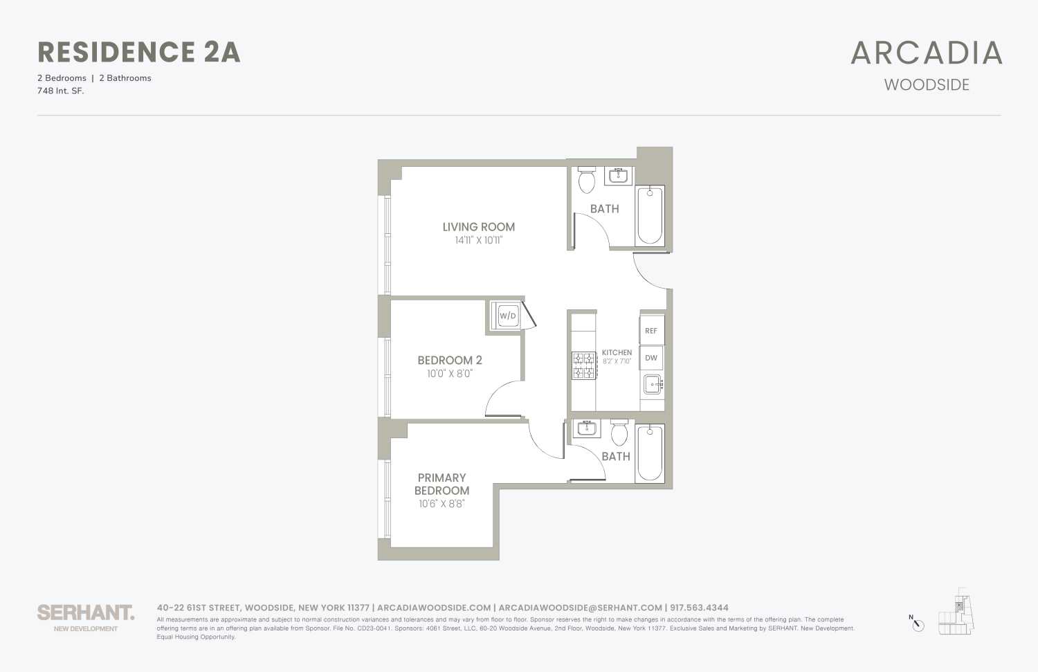 Floorplan for 40-22 61st Street, 2A