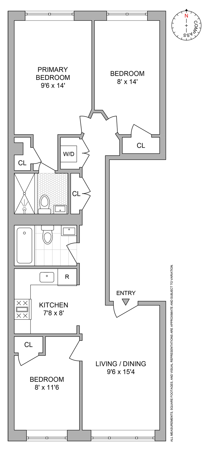 Floorplan for 405 Herkimer Street, 2