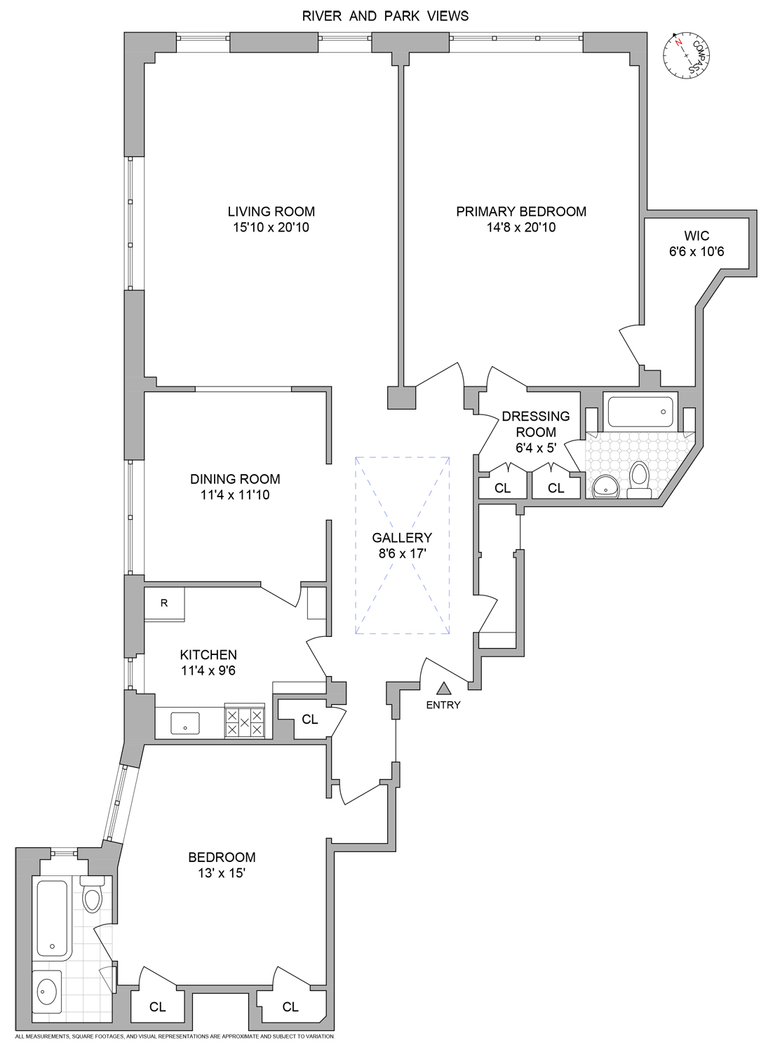 Floorplan for 345 West 88th Street, PH9A