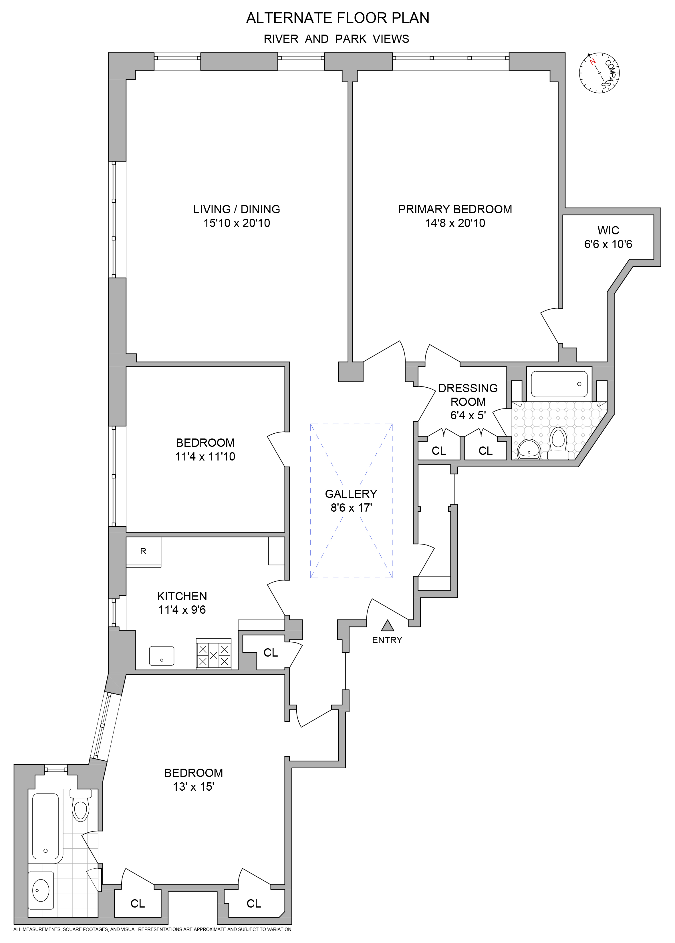 Floorplan for 345 West 88th Street, PH9A