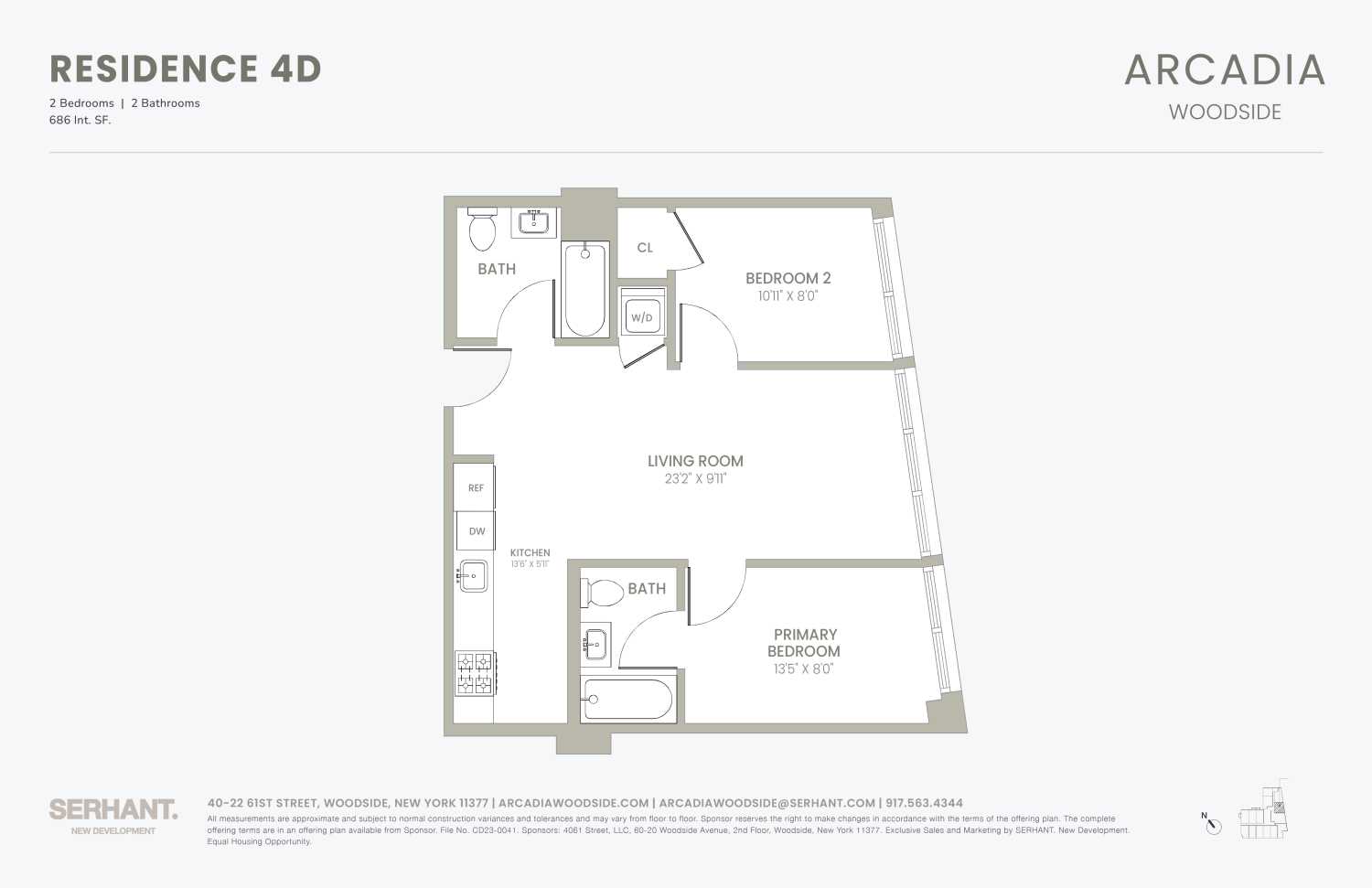 Floorplan for 40-22 61st Street, 4D