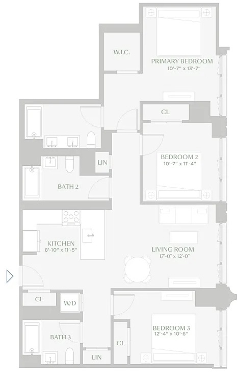 Floorplan for 160 Front Street, 706