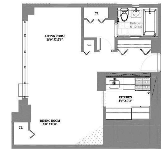 Floorplan for 100 West 93rd Street, 8-A