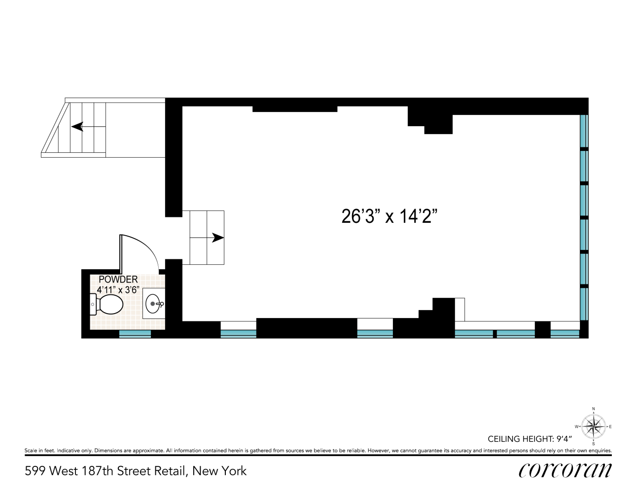 Floorplan for 599 West 187th Street Retail 2