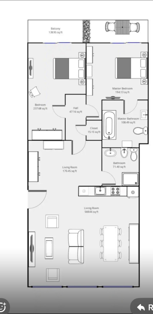 Floorplan for 460 West Broadway, 5N