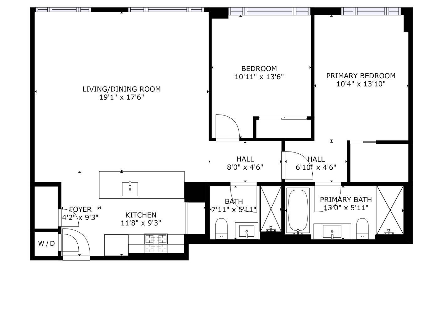 Floorplan for 50 Clinton Street, 3D