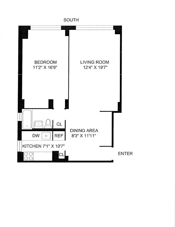 Floorplan for 7 East 14th Street, 18V