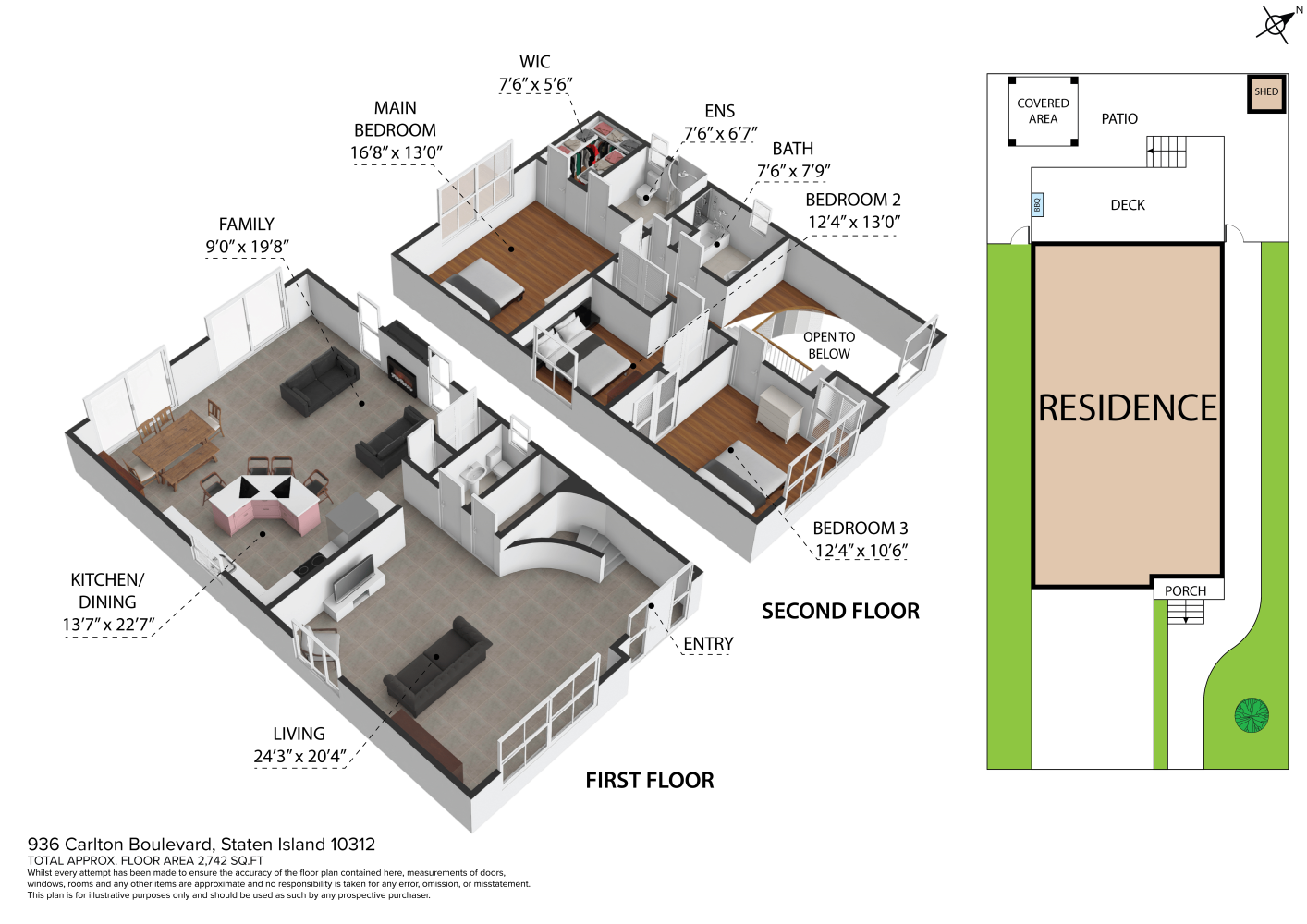 Floorplan for 936 Carlton Boulevard