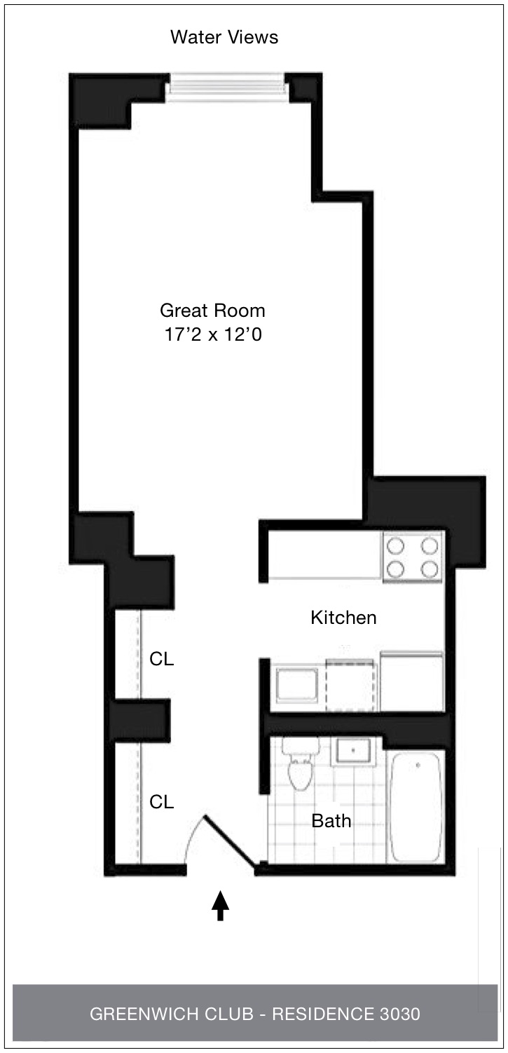 Floorplan for 88 Greenwich Street, 3003